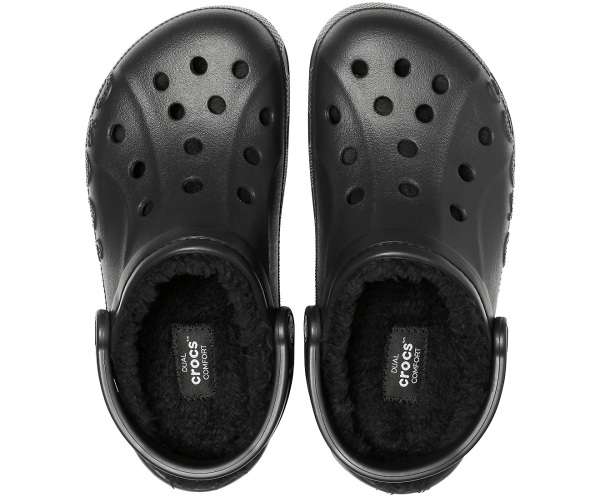 Crocs Baya Fodrade Clog Svarta | 74262449