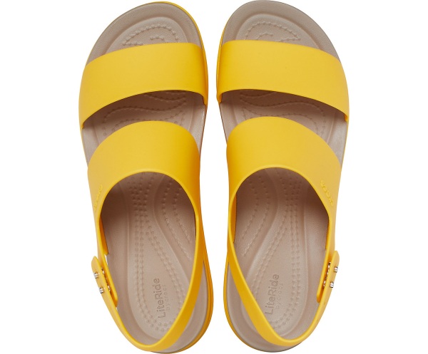 Crocs Brooklyn Låga Kilklack Gula | 80607987