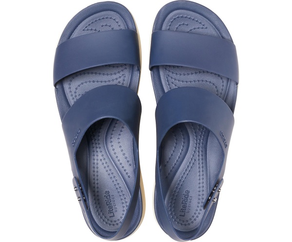 Crocs Brooklyn Låga Kilklack Marinblå | 67350185
