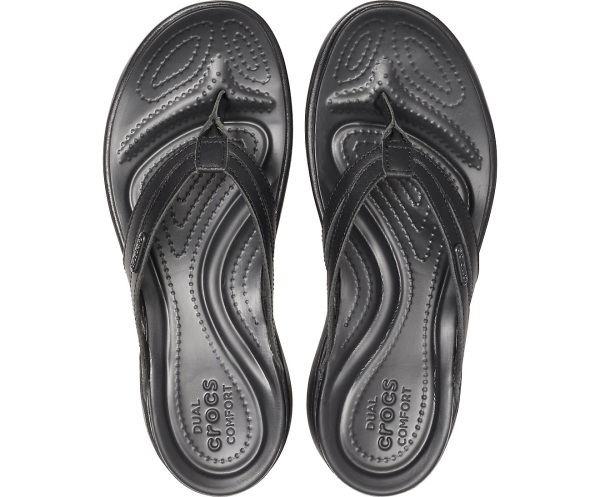 Crocs Capri Basic Snörade Svarta | 10395629