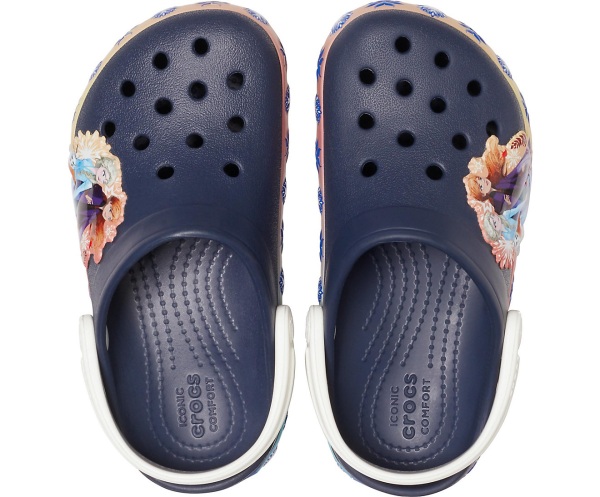 Crocs Fun Lab Lights Frozen 2 Band Clog Marinblå | 48265290