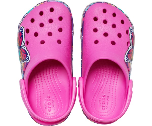Crocs Fun Lab Multi-Butterfly Band Lights Clog Rosa | 69226607