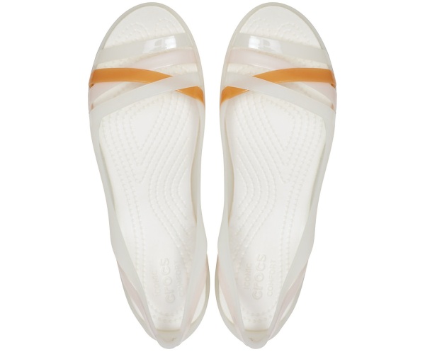 Crocs Isabella Huarache II Platta Vita | 82615006