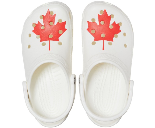 Crocs Klassiska Canadian Flag Clog Vita | 93198278