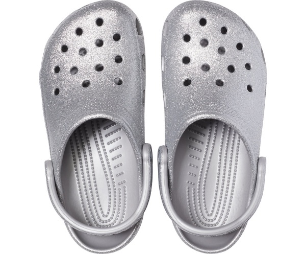 Crocs Klassiska Glitter Clog Silver | 37988127