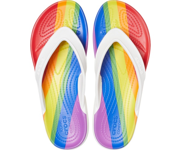 Crocs Klassiska II Rainbow Stripe Vita | 75930856