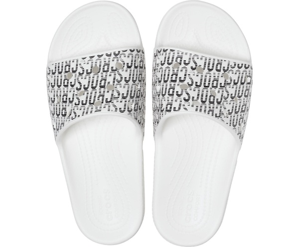 Crocs Klassiska Logo Motion Badtofflor Vita | 91574231