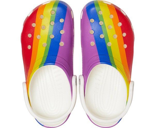 Crocs Klassiska Rainbow Stripe Clog Olika Färger | 47908939