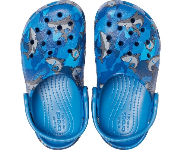 Crocs Klassiska Shark Clog Blå | 84184957