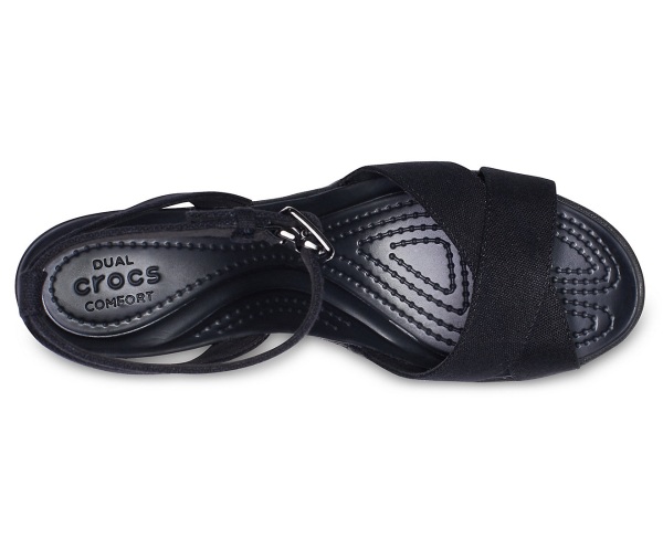 Crocs Leigh II Cross-Rem Ankle Kilklack Svarta | 49403673