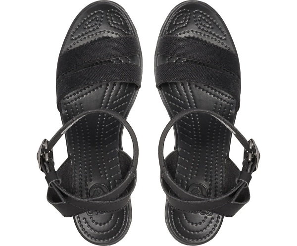 Crocs Leigh Sandal Kilklack Svarta | 32272554