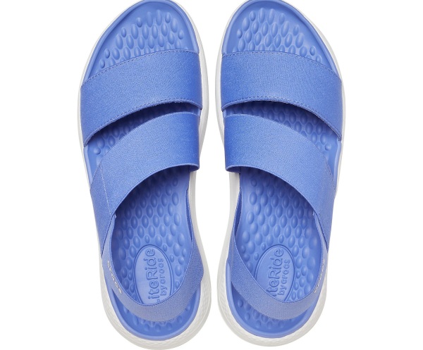 Crocs LiteRide Stretch Sandal Blå | 60515834
