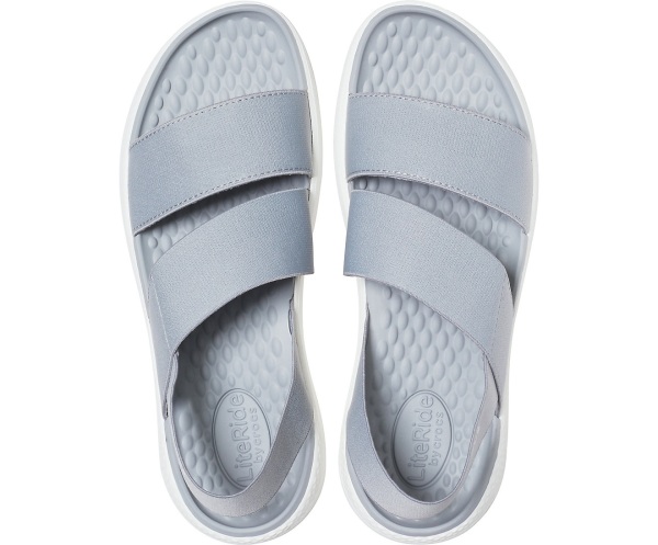 Crocs LiteRide Stretch Sandal LjusGrå | 32778385