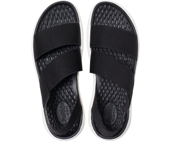 Crocs LiteRide Stretch Sandal Svarta | 51746323