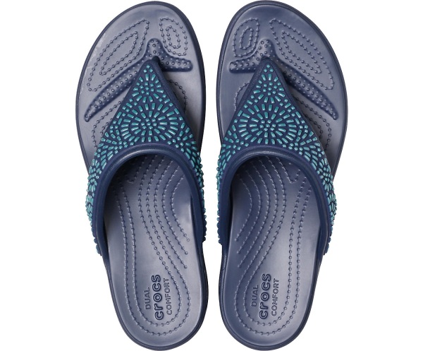 Crocs Monterey Diamante Kilklack Marinblå | 53409496
