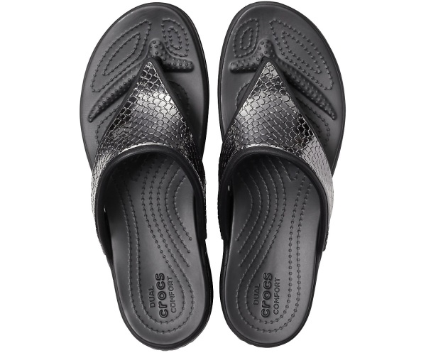 Crocs Monterey Metallic Kilklack Svarta | 75376842