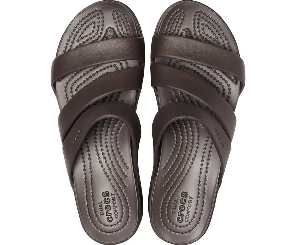Crocs Monterey Snörade Kilklack Bruna | 40976610