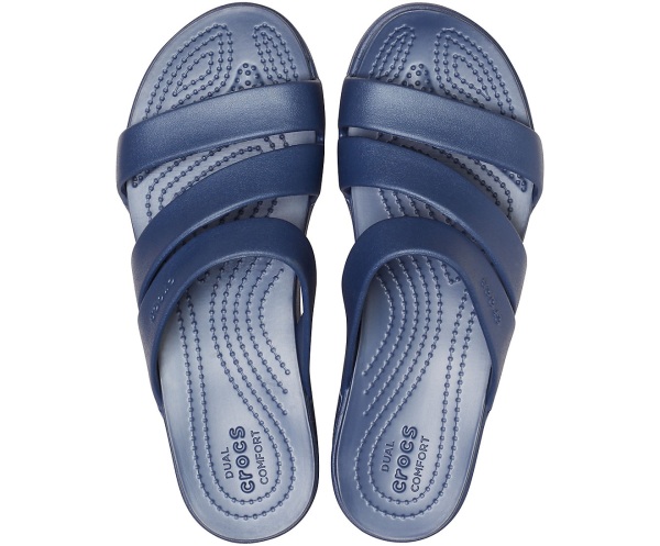 Crocs Monterey Snörade Kilklack Marinblå | 72474436