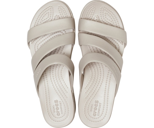 Crocs Monterey Snörade Kilklack Vita | 32207344