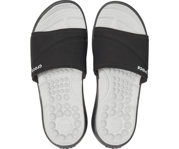 Crocs Reviva Badtofflor Svarta | 22927775