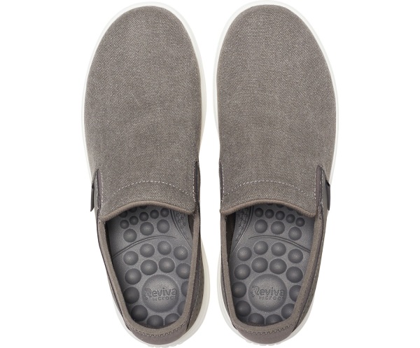 Crocs Reviva Canvas Slip-On Grå | 90737249