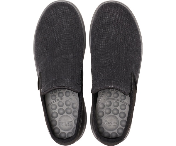 Crocs Reviva Canvas Slip-On Svarta | 90276561