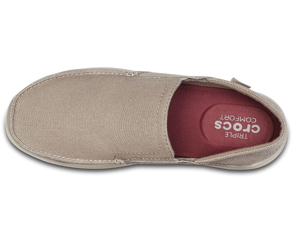Crocs Santa Cruz Convertible Slip-On Khaki | 67229488