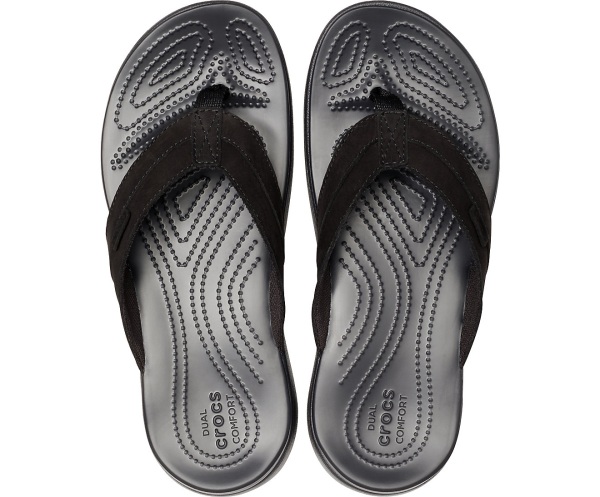 Crocs Santa Cruz Läder Svarta | 55756489