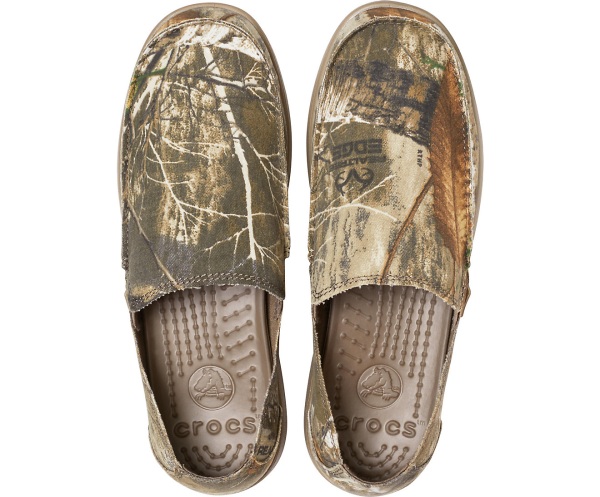 Crocs Santa Cruz Realtree Edge Slip-On Khaki | 40363310
