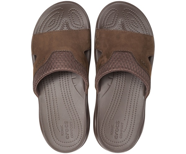 Crocs Swiftwater Läder Badtofflor Bruna | 87195346
