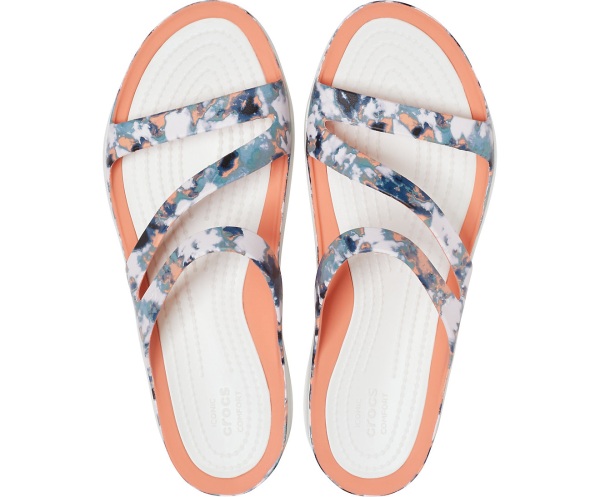 Crocs Swiftwater Tie-Dye Mania Sandal Vita | 70432475