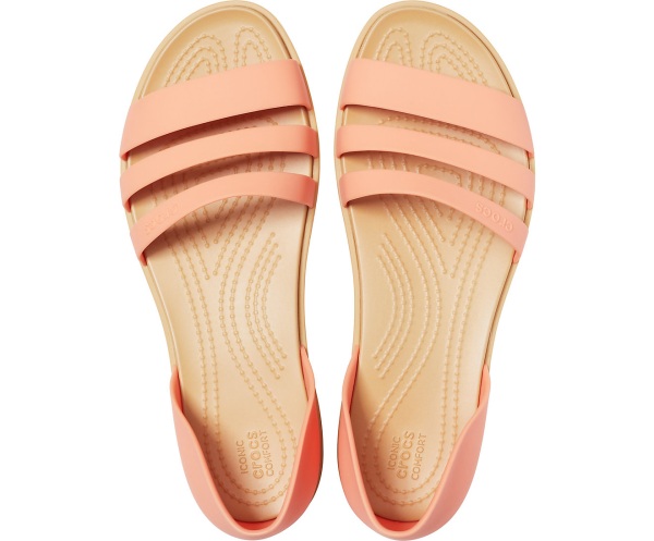 Crocs Tulum Open Platta Bruna | 25053278