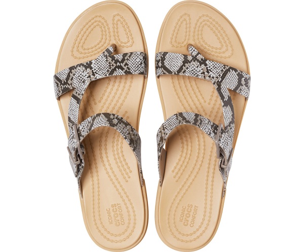 Crocs Tulum Tå Post Sandal Grå | 29611362