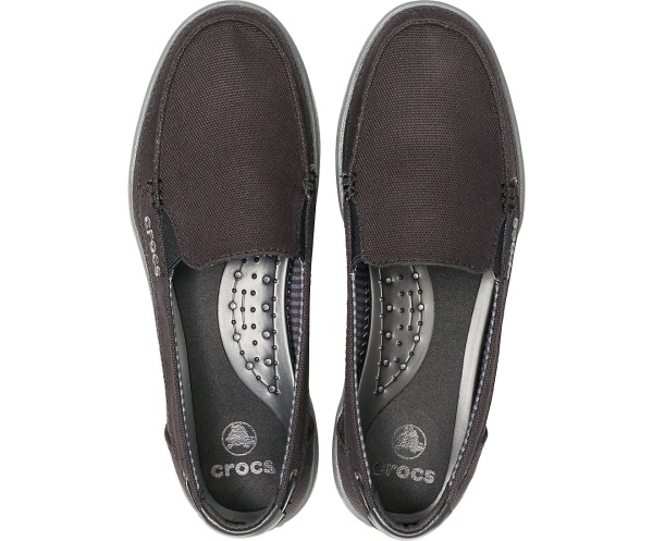 Crocs Walu Canvas Loafer Svarta | 81388364